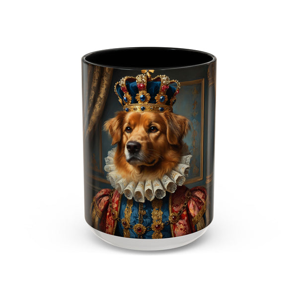 Golden Retriever king portrait ceramic mug