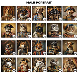 Custom King & Queen Cat Portrait Canvas — photo 6 of 11