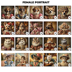 Custom Prince & Princess Cat Portrait — photo 6 of 11