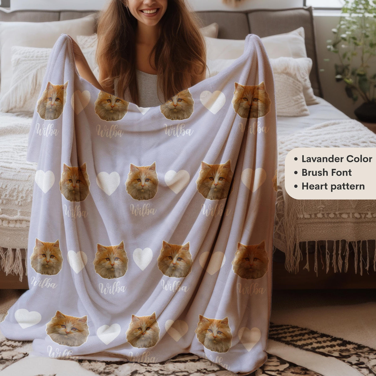 Custom Pet Blanket Using Pet Photo and Name — photo 3 of 12