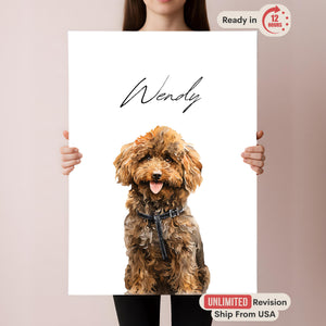 Custom Dog Portrait in Watercolor — photo 7 of 12
