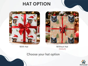 Custom Christmas Pet Wrapping Paper Using Pet Photo Personalized Dog Wrapping Paper Christmas Cat Gift Wrap Custom Pet Gift Wrapping — photo 7 of 11