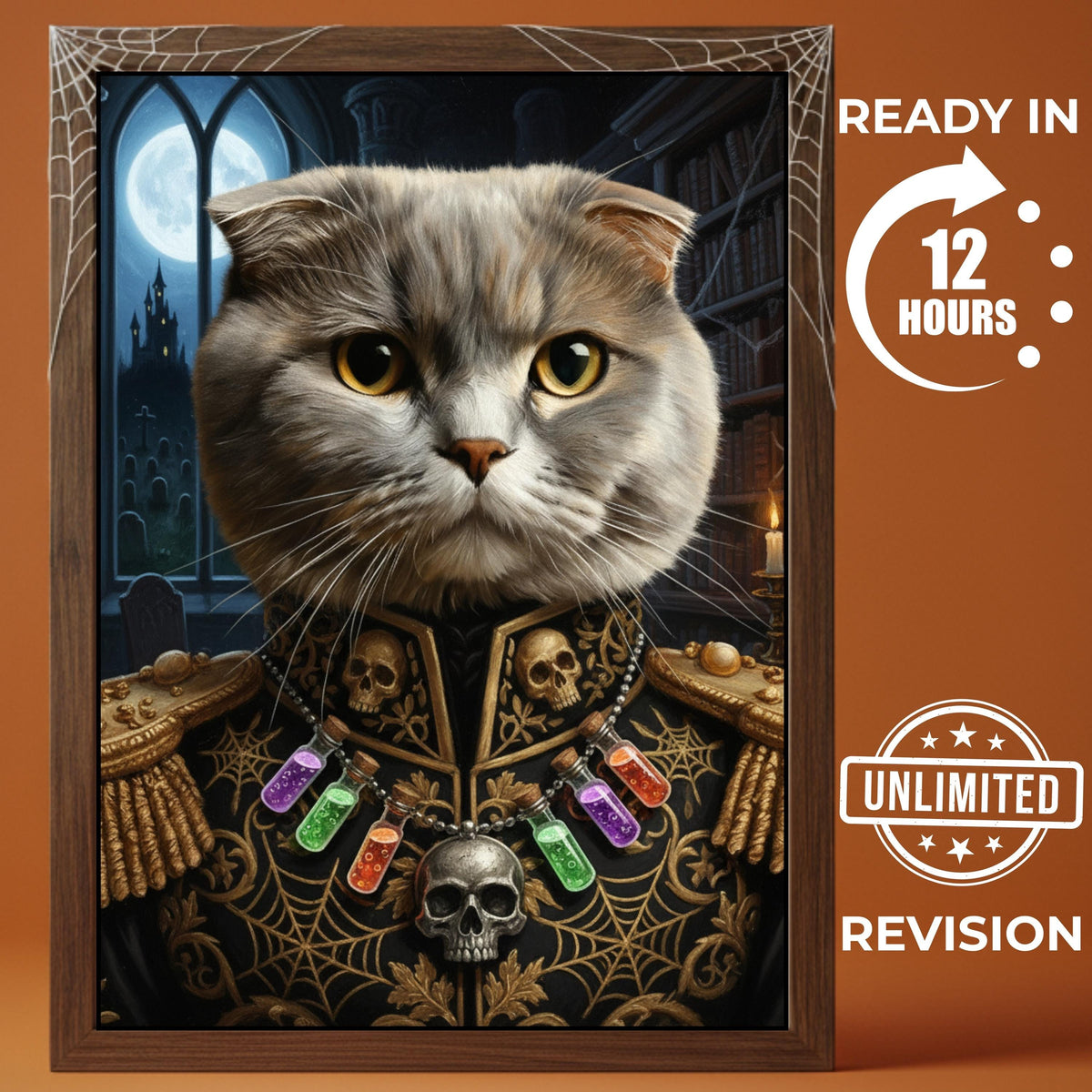Custom Halloween Pet Portrait