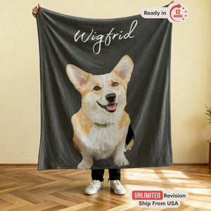 Custom Throw Blanket with Pet Photo — photo 19 of 20