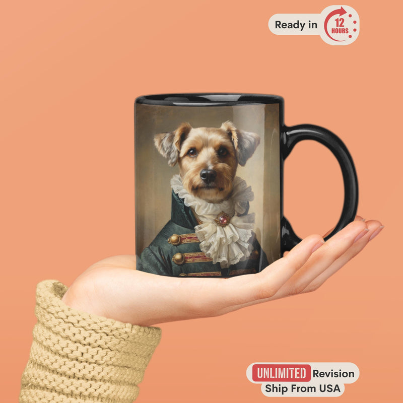 Custom Pet Royal Mug from Photo Regal Dog Remembrance Gift Personalized Royal Cat Loss Mug Sympathy Coffee Cup