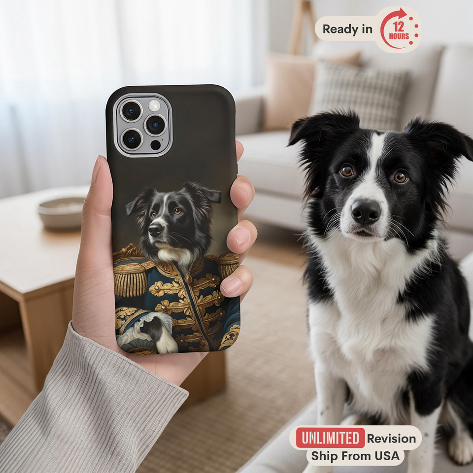Custom Royal Pet Phone Case Using Pet Photo for iPhone Samsung Regal Dog Case Custom Cat Cover Dog Mom Gift