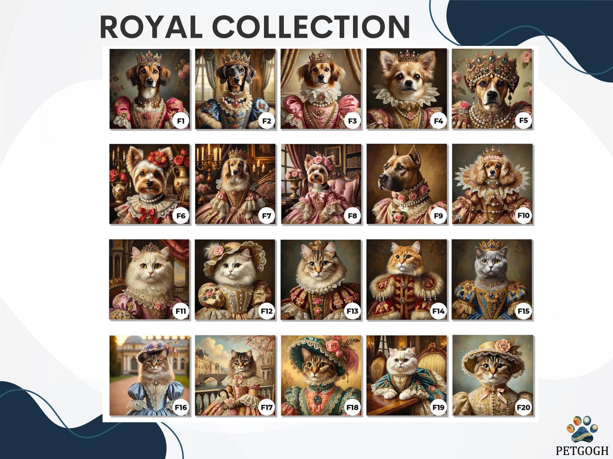 Custom Royal Pet Portrait Canvas — photo 6 of 11