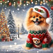 Snowfall Pom