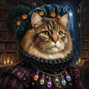 Plumed Pumpkin Hat