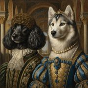Together Blue Brocade