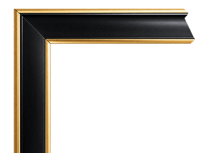 Black With Gold Edge