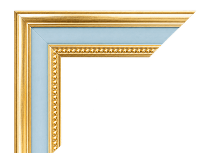 Light Blue With Gold